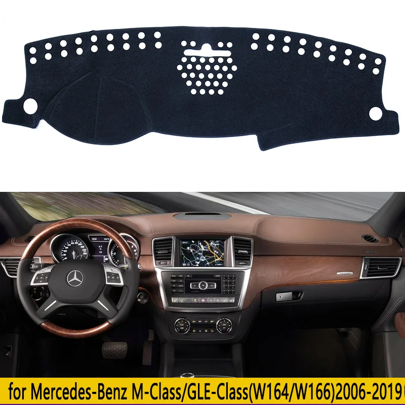 메르세데스 벤츠 M 클래스 GLE W164 W166 용 자동차 대시 보드 매트, 대..
