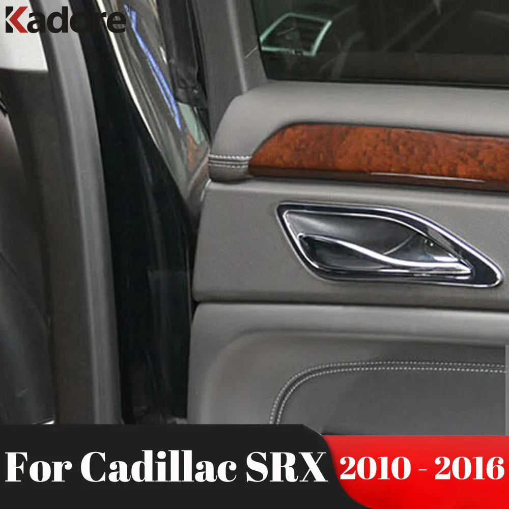 

Внутренняя дверная ручка для Cadillac SRX 2010 2011 2012 2013 2014 2015 2016 из нержавеющей стали, крышка чаши, отделка, аксессуары для интерьера автомобиля