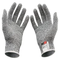 Level 5 HPPE Security Protection Anti-Cut Gloves, Cut Proof, Stab Resistant, Stainless Steel Wire, Security Protection