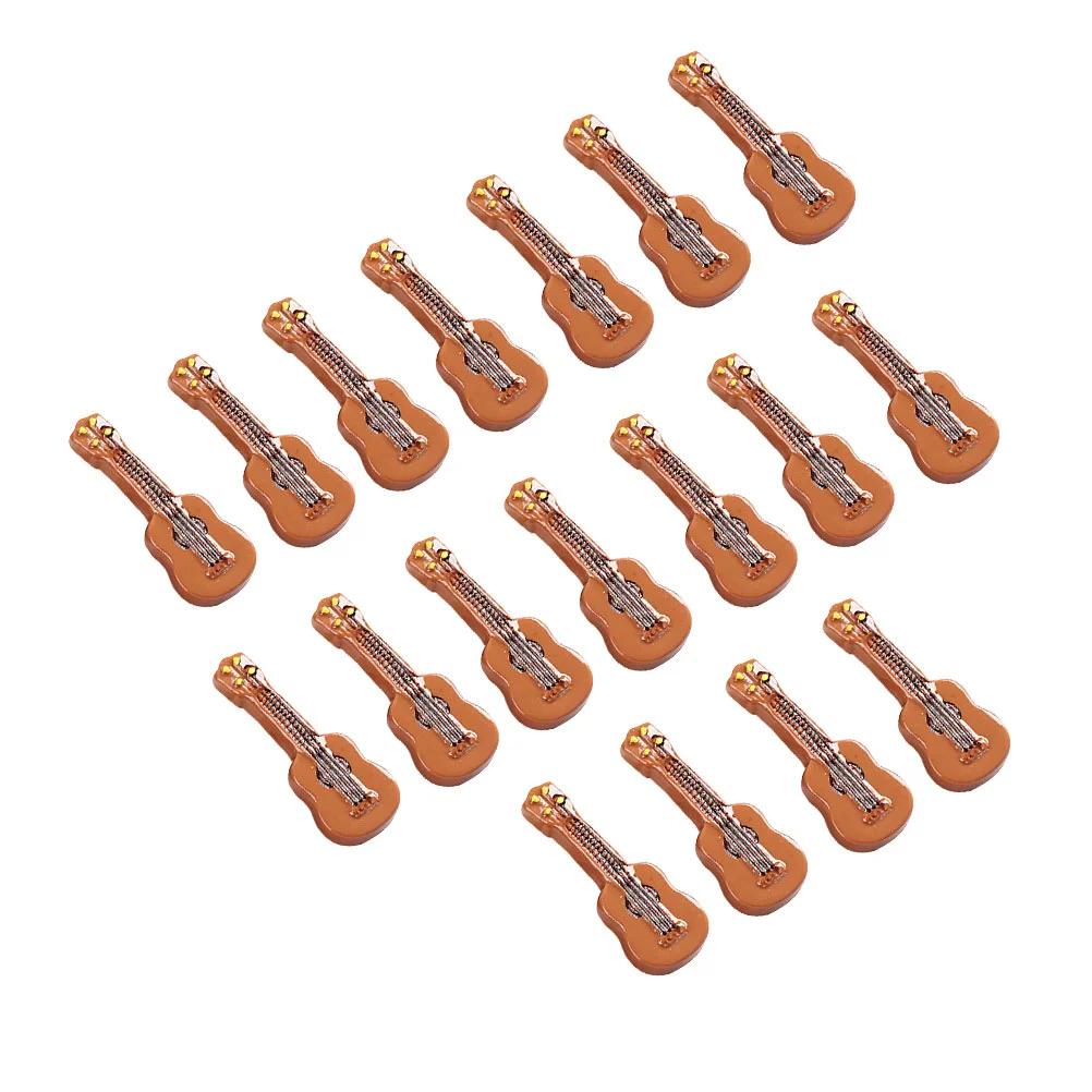 

20 Pcs Models Violin Resin Miniature Phone Case Realistic House Adornment Small Prop