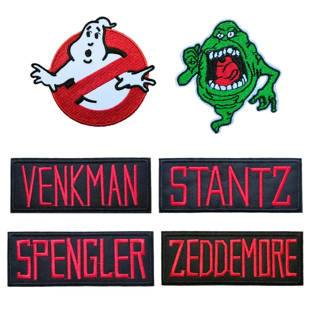 Ghostbusters ricamo ferro sulle toppe Horror Movie Badge accessorio in  tessuto Punk regali di Halloween