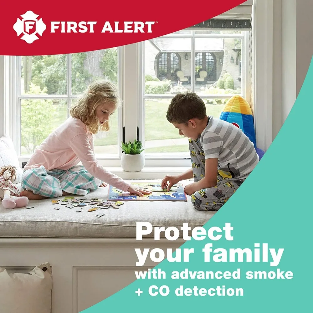 BRK SC9120B-3 Hardwired Smoke and Carbon Monoxide (CO) Detector with Battery Backup, White, Pack of 3 2