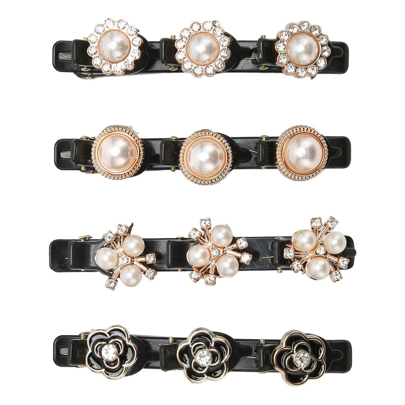 

Для представлений привлекательный двухслойный зажим для волос с утконосом-декоративный и портативный для женщин