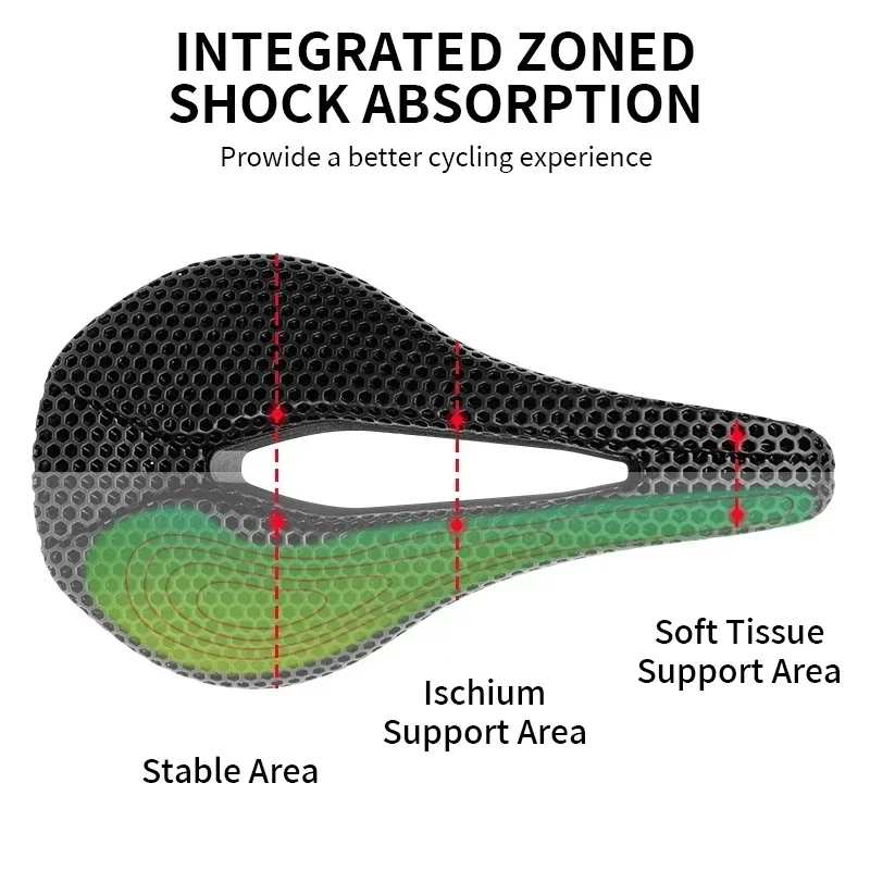BUCKLOS 3d プリントサドル 143 ミリメートル 155 ミリメートル 3d