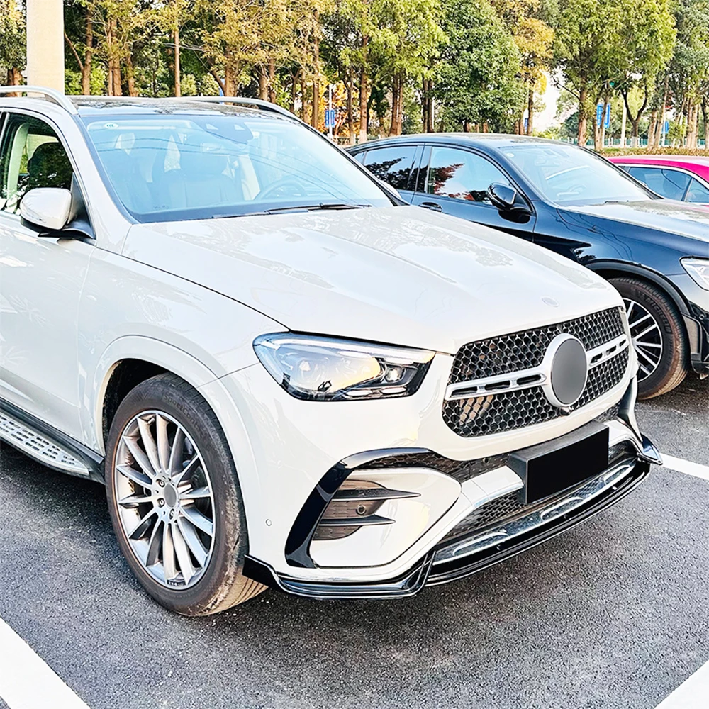 메르세데스 벤츠 GLE 클래스 쿠페 W167 C167 2024+ AMG 차량용 프론트 범퍼 립 스포일러 스플리터 키트 튜닝 가드 보드 액세서리