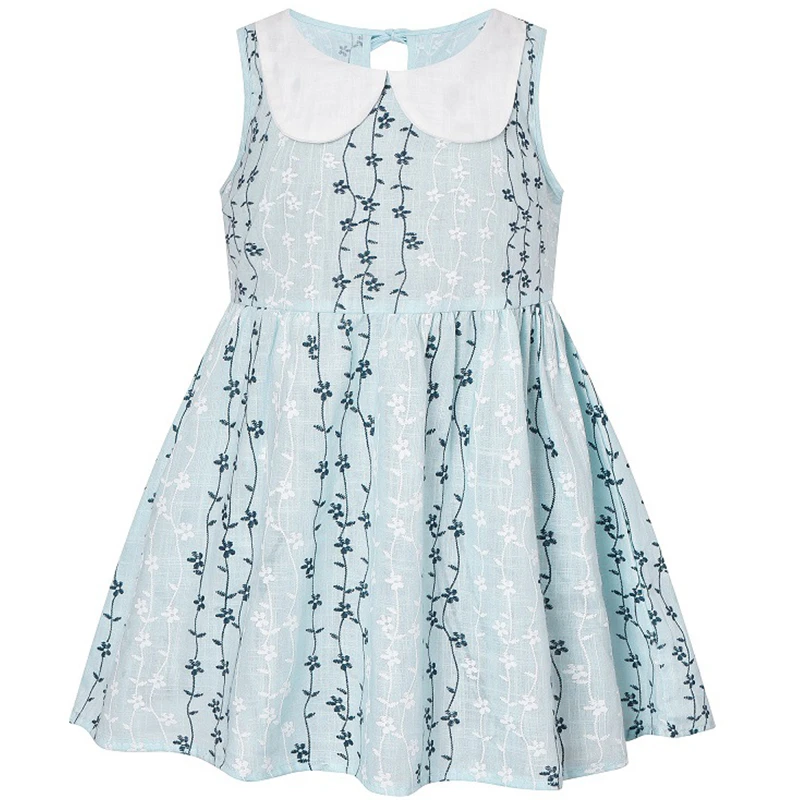 2022 Baby Girl Dress Kids Birthday Party Princess Dress Kids Doll Collar Flower Casual Beach Dress 0-6 Years