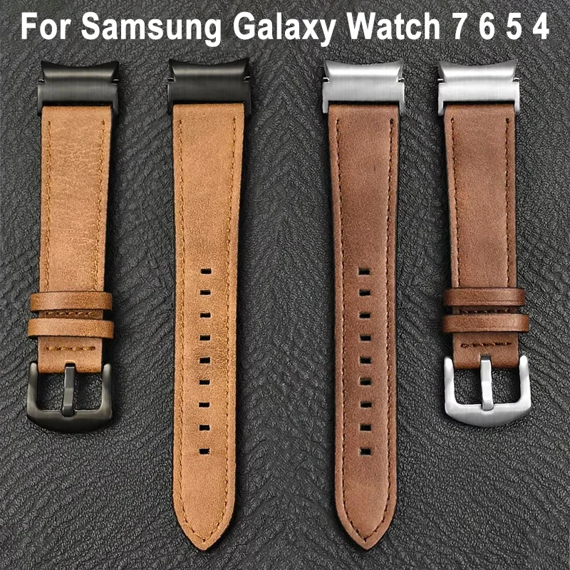 Premium Leather Strap - No Gaps Design Watchband Bracelet