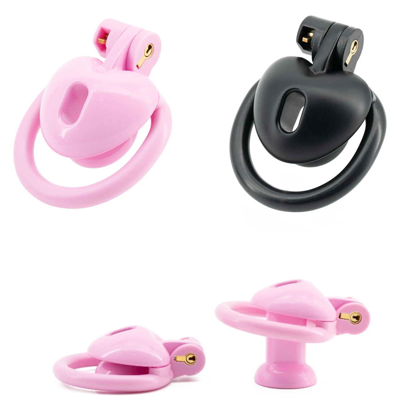 Heart Shape Flat Inverted Chastity Cag Mini Cock Cage Negative Urethral Chastity Bondage Lock Device SM Sex Toy for Men Cosplay