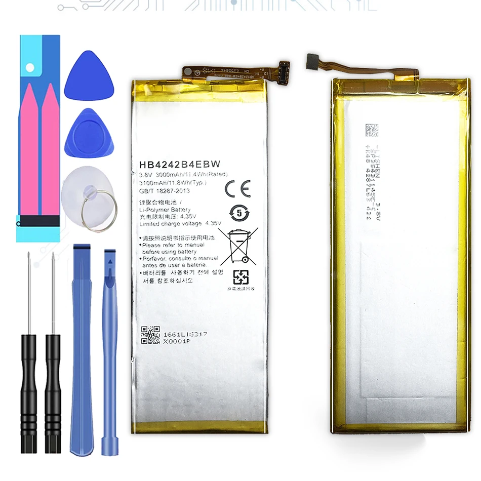 Сменный аккумулятор для телефона HB4242B4EBW Huawei Honor 6 Honor6 задняя фотография 4X 3100 мАч +
