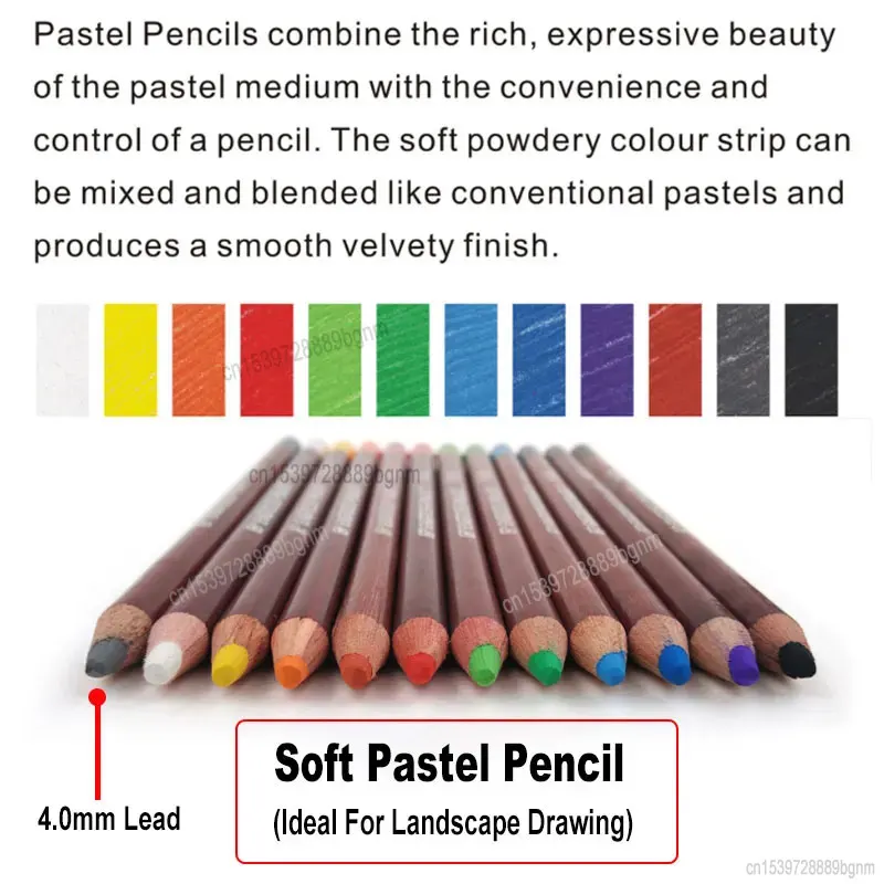 Artist 12 Professional Soft Pastel Pencils Sketch lapis de cor Pastel  Colored Pencils For Drawing Art School Supplies - Price history & Review, AliExpress Seller - Art-Explore Coloring Supplies Store