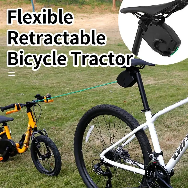 Bicycle Tow Rope Bungee Cord Strap for Parent-Child Bike Towing MTB Elastic Retractable Convenient Trailer Rope Bike Accessories