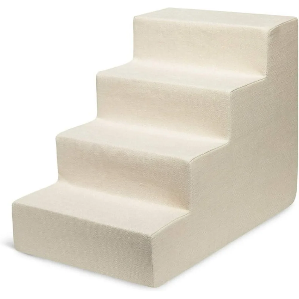 

Pet Supplies Ivory Free Shipping 4-Step Pet Steps/Stairs With CertiPUR-US Certified Foam for Dogs & Cats Furniture Products Home