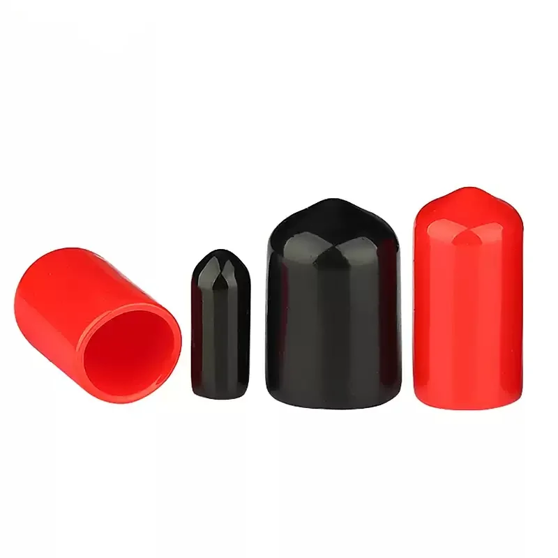 Soft Rubber Cap Sleeve 1.5-60mm PVC Thread Protection Sleeve Rubber End Caps Sealing Plug Protective Equipment