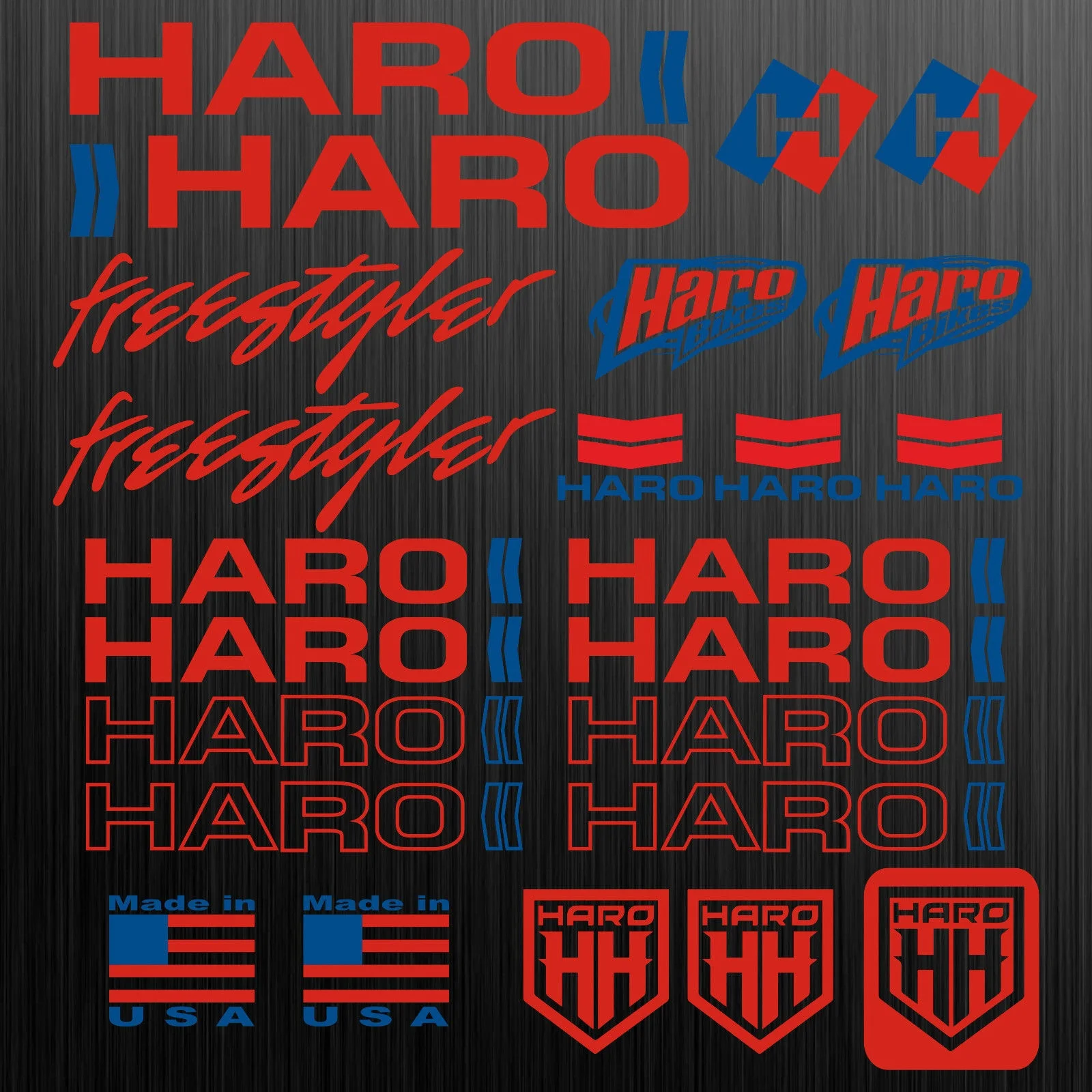 

For Haro aufkleber abziehbild sticker decal fahrrad bike bmx mtb 24 Sticker Pieces Car Styling