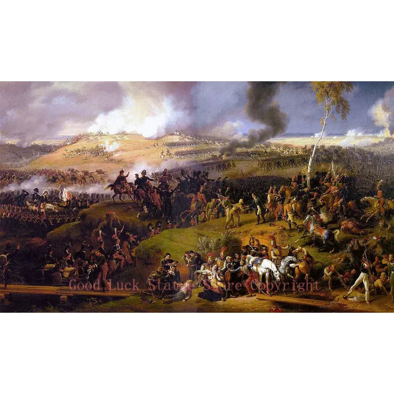 

wholesale painting # good quality -Russia Battle of Moscow, 7th September 1812 copy print art painting on canvas