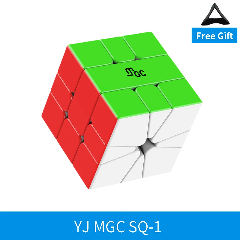 

Магнитный магический скоростной куб YJ MGC SQ-1 без наклеек, профессиональный пазл Yongjun MGC Square-1
