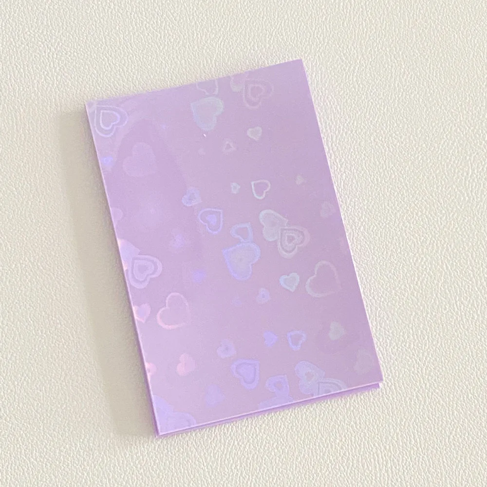 50Pcs Kpop Card Sleeves Glittery Star Love Heart Kpop Toploader Card Maniche Per Fotocellula Idol Photo Cards Custodia Protettiva