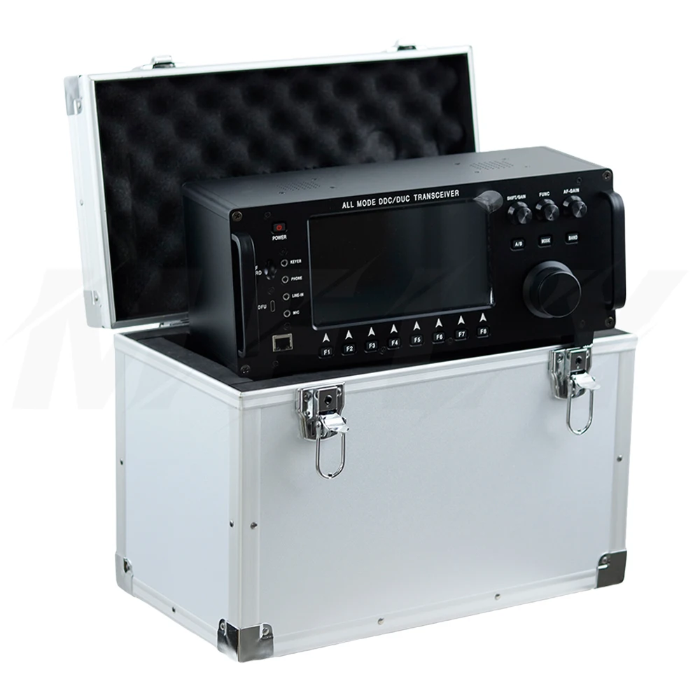 100W HF+UV All Mode DDC/DUC Transceiver Mobile Radio SDR Transceiver with 7" Tou