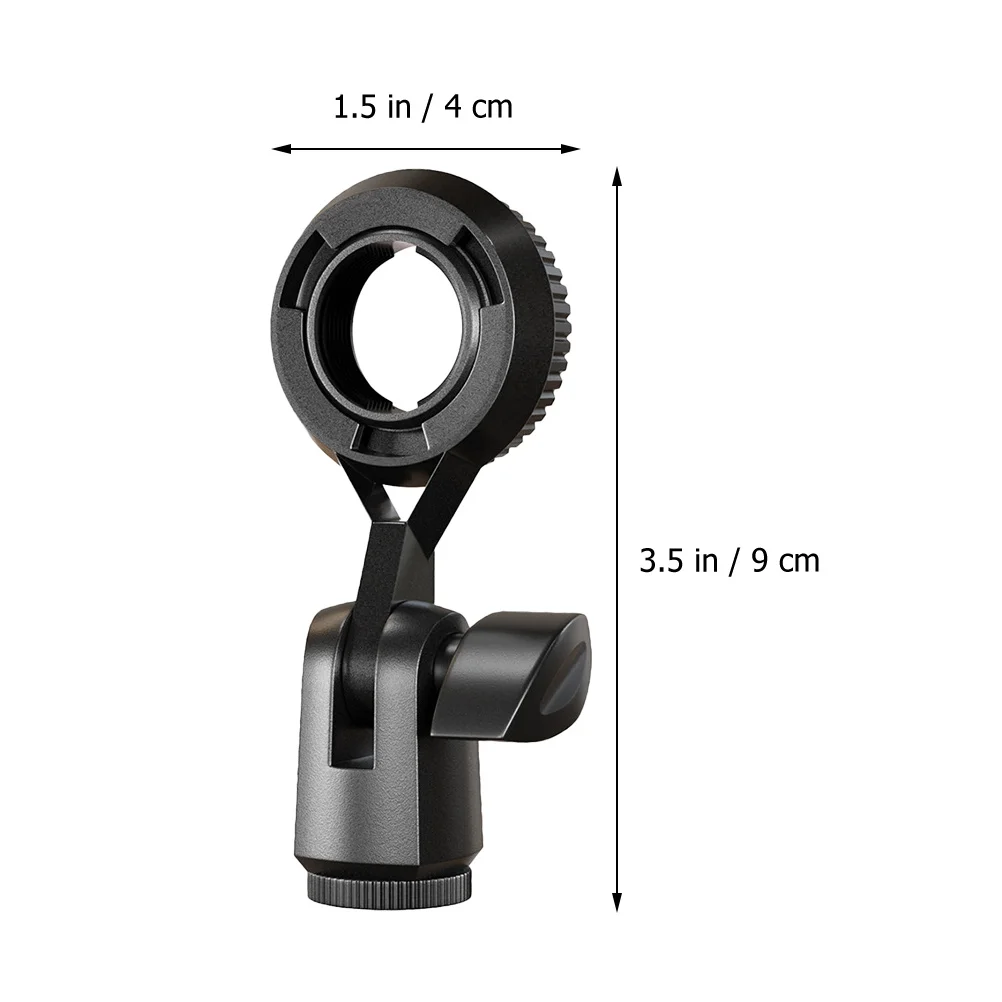 4 Pcs Mic Stand Clip Universal Microphone Holder Adjustable Rotation Mic Clamp For Microphones Portable Audio Video Accessories