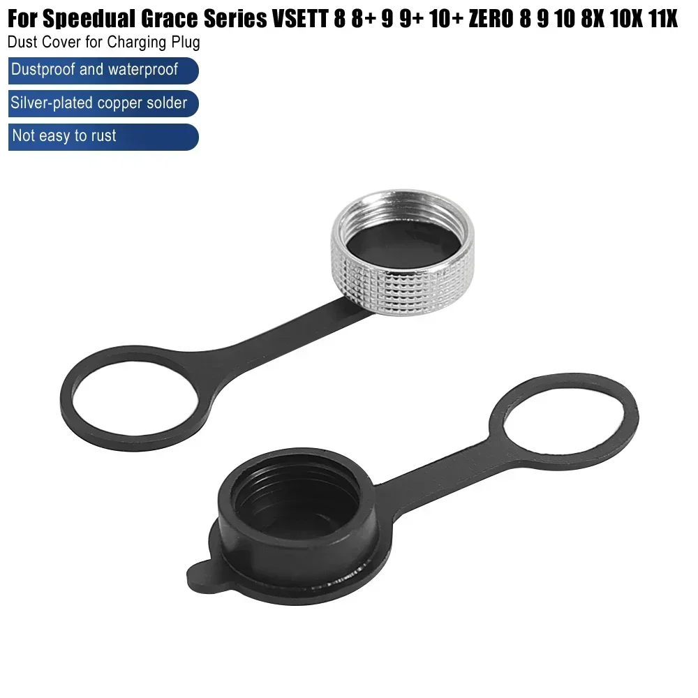 Ladestecker-Staubschutz für Speedual Grace Serie VSETT 8 8+ 9 9+ 10+ 8 9 10 8X 10X 11X Elektroroller Ladeanschluss-Abdeckung – Detail 1