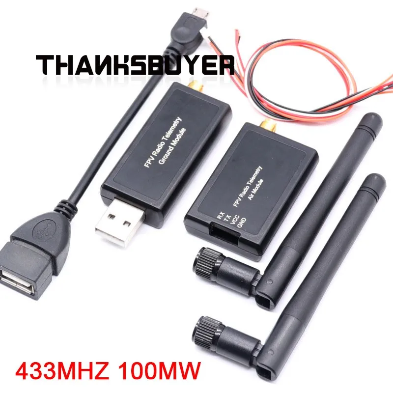 

433 МГц/915 МГц 3DR радиотелеметрический комплект 100 мВт/500 МВт FPV радиотелеметрический наземный модуль для полетного контроля Pixhawk