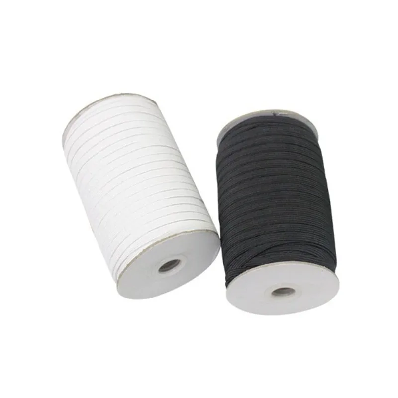 180m/90m 3/5/6mm DIY Rope Flat Rubber Elastic Bands for Face Mask Width Elastic Cord for Crafts Elastic Rope Ribbon Sewing