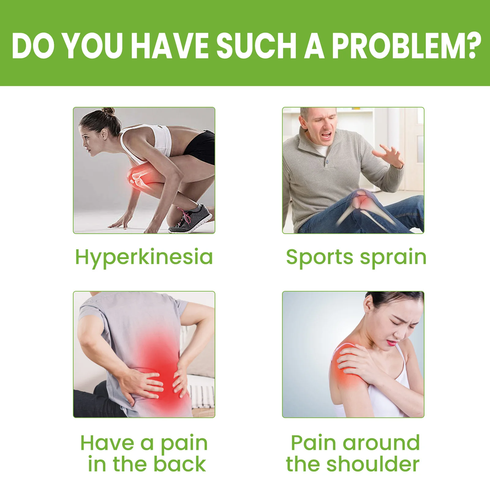 10pcs Wormwood Pain Relieving Sticker Health-Care Plast for Relieving Pain of Knee Vertebrae and 2