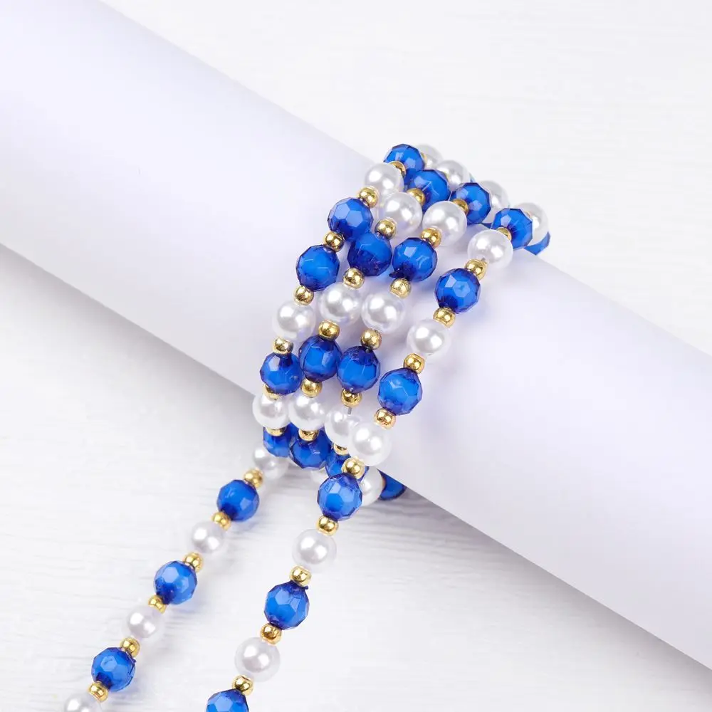 Mode Kristall Perlen Gläser Halskette Brillen Lanyard Gläser Kette Brillen Zubehör – Detail 1
