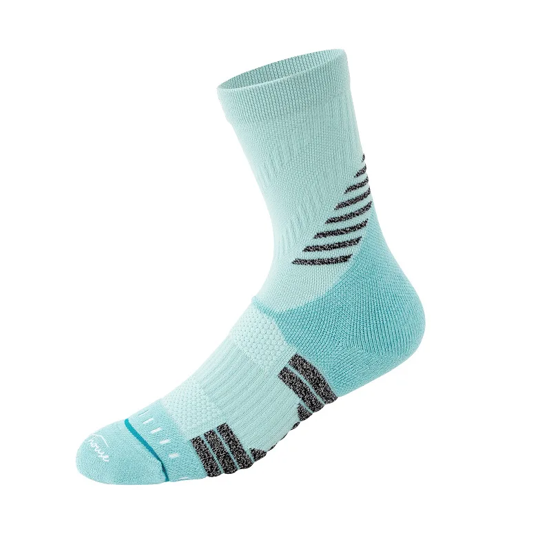 Men's Mid-tube Breathable Towel Bottom Elite Basketball Professional Sports Socks Anti-slip Anti Bacterial And Sweat Absorbent