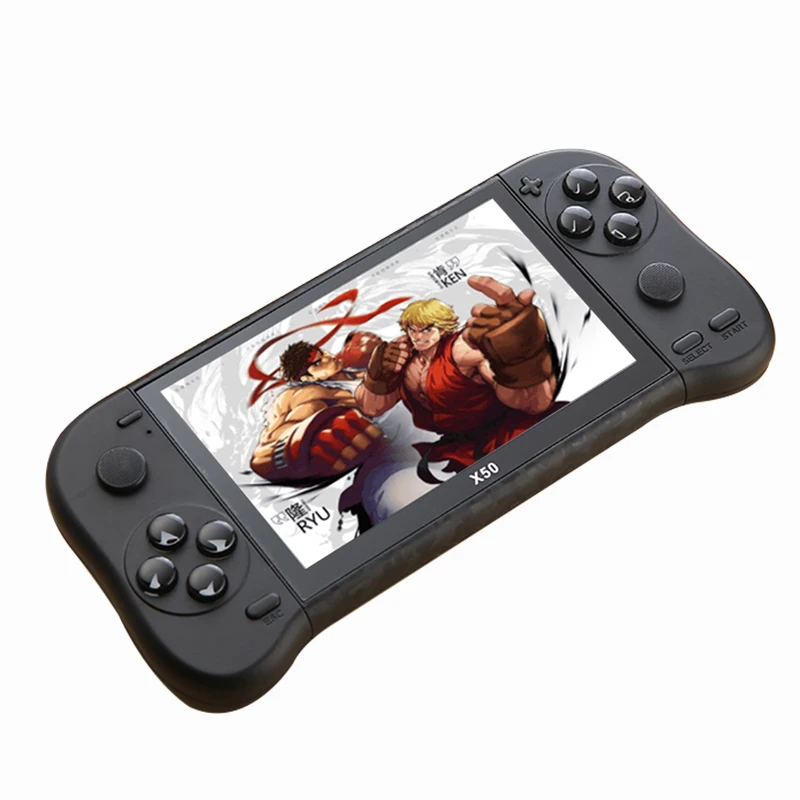 Console Handheld Clássico Retro de Videogames X50 5.1 Polegada Tela 6800 em Embutido 10 Jogos Suporta 10 Jogos - Image 3