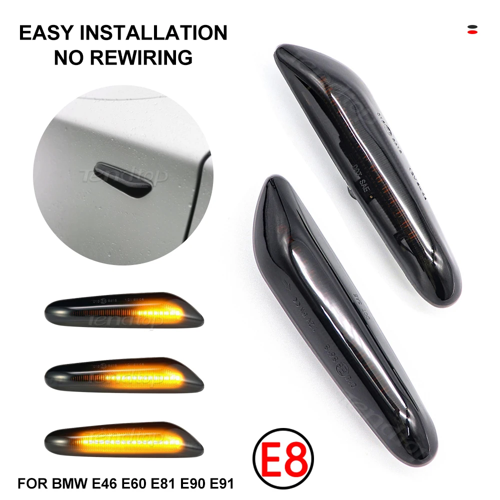 Led-Dynamic-Side-Marker-Turn-Signal-Light-Sequential-Blinker-For-BMW ...