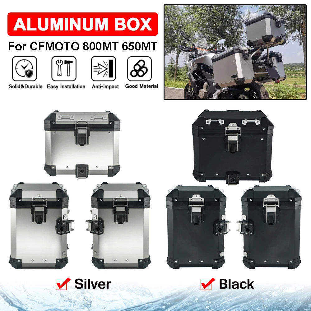 Aluminum Box Luggage Rack For Cfmoto 800mt 650mt 800 650 Mt Motorcycle Trunk Tail Box Top Case