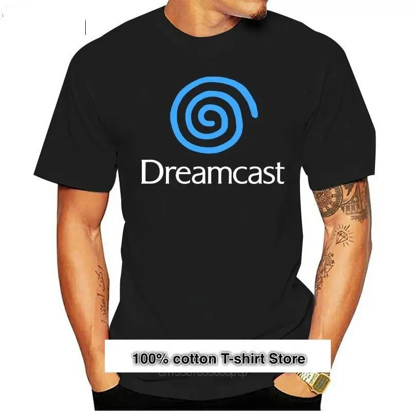 Camiseta Azul De Remolino Dreamcast, Camisa De Algodon De Marca De Buena Calidad, Estilo De Verano, Nueva