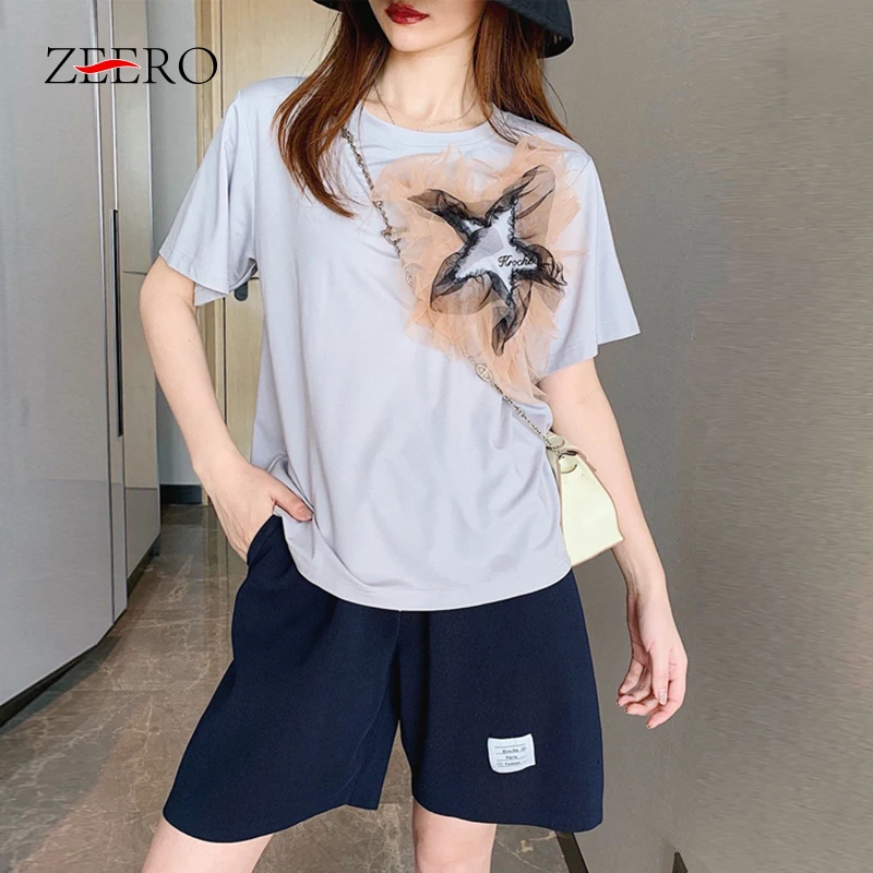 

Корейские повседневные женские сетчатые футболки в стиле пэчворк, Женская однотонная хлопковая футболка, женские белые укороченные топы, летние свободные кружевные футболки для девочек