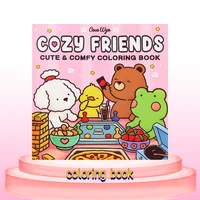 Cozy Friends Coloring Book - Deluxe Edition Paint-By-Number Kits, Stress Relief & Relaxation, Ideal for Holidays & Birthdays 1