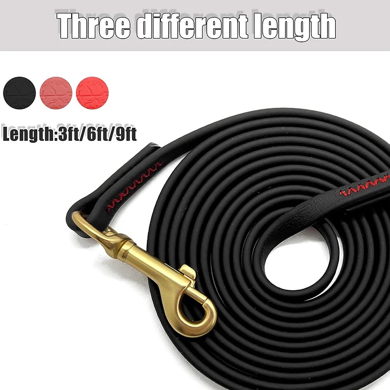 3 m 6 m 9 m long portable PVC pet leash easy to clean rope waterproof