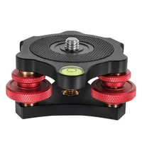 Tripod Head Speedy Leveling Base Horizontal Adjustment Base Offset Bubble Level FOR Canon Nikon DSLR Camera Tripod & Monopod - Image 2