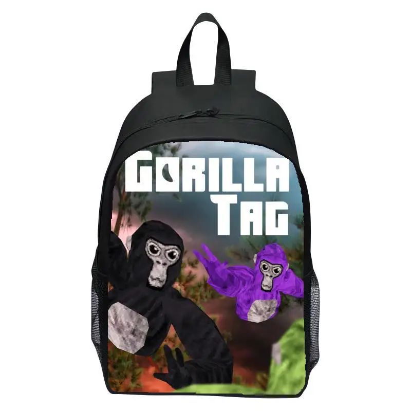 16 inch children's backpack printed game Gorilla tag elementary school backpack boys and girls backpack 1
