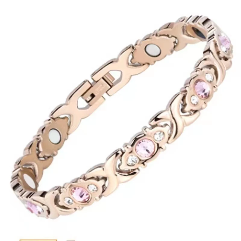 New Fashion Detachable Energy Magnet Bracelet Set Diamond Magnetic Bracelet Magnetic