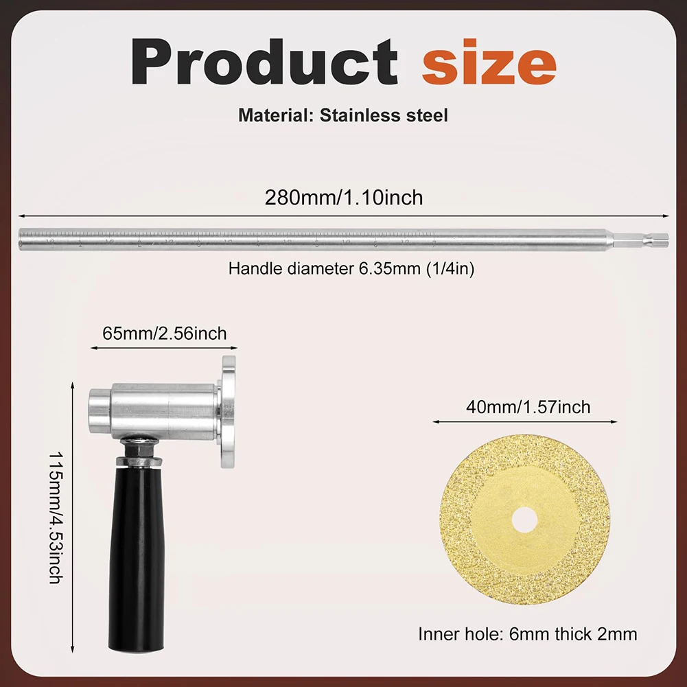 Inside PVC Pipe Cutter Internal Plastic Pipe Cutter Stainless Steel Plumbing Inside Cutter Tool for Impact Drivers and Drills