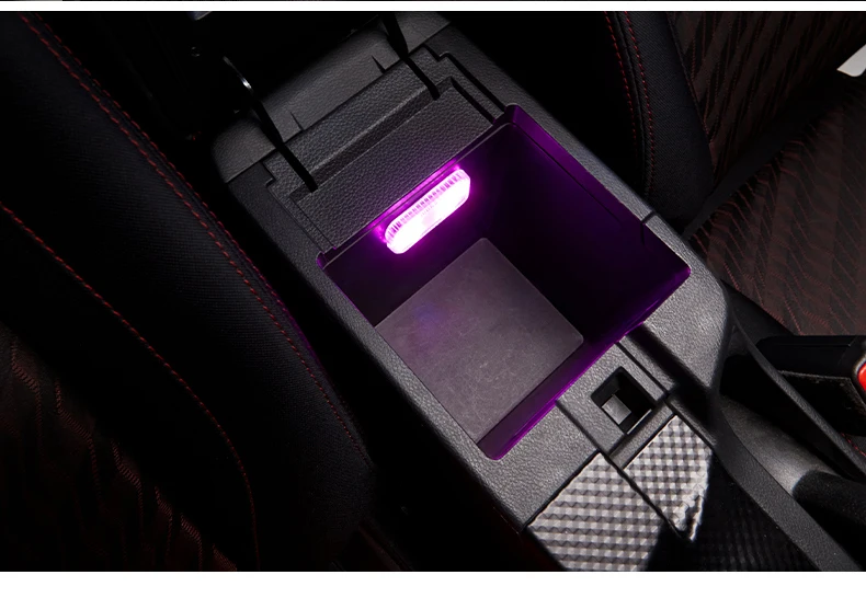 LED car light illuminating trunk area