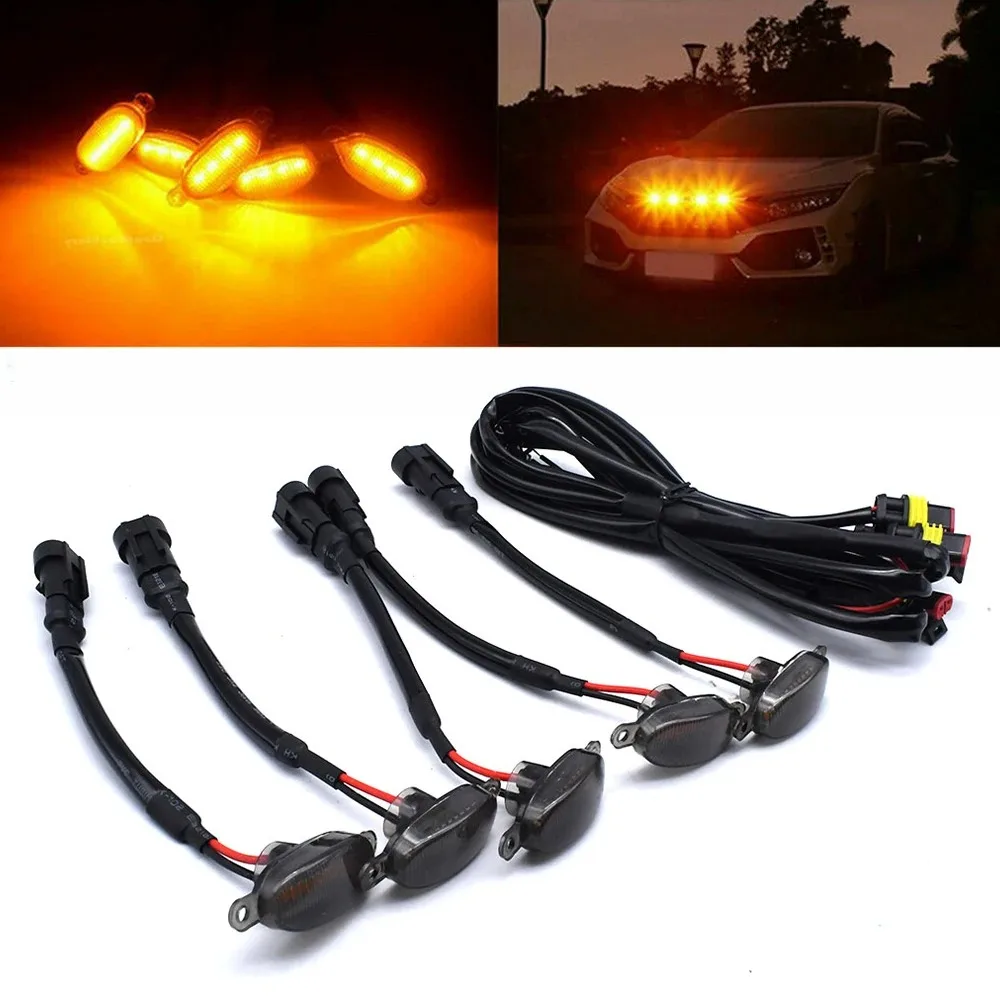 LED Truck Grille Daytime Running & Signal Light - Yellow