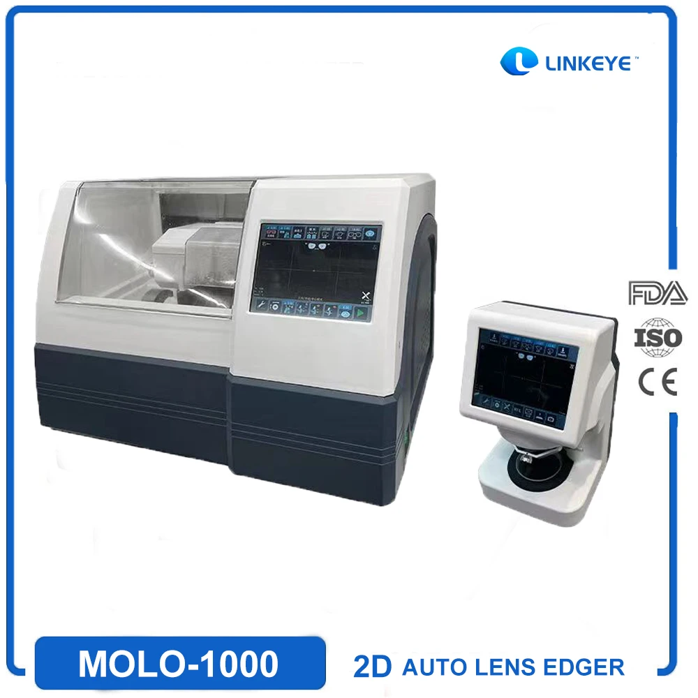 LINKEYE Ophthalmic Instrument Auto Lens Edger 2D Patternless Machine Optical MOLO-1000