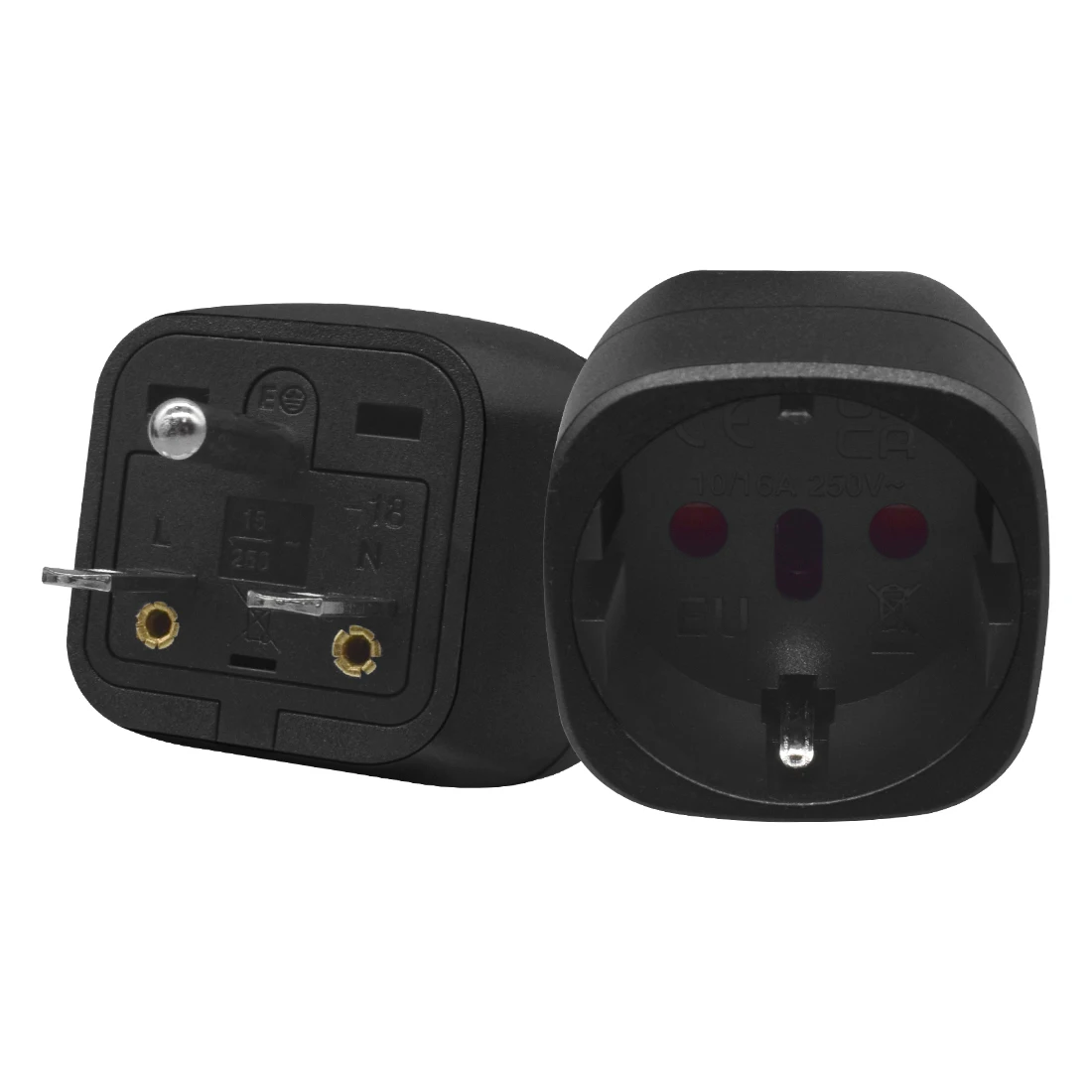 JORINDO Nema 6-15P to EU standard socket power conversion plug, American 3 Pin plug to European country socket power adapter