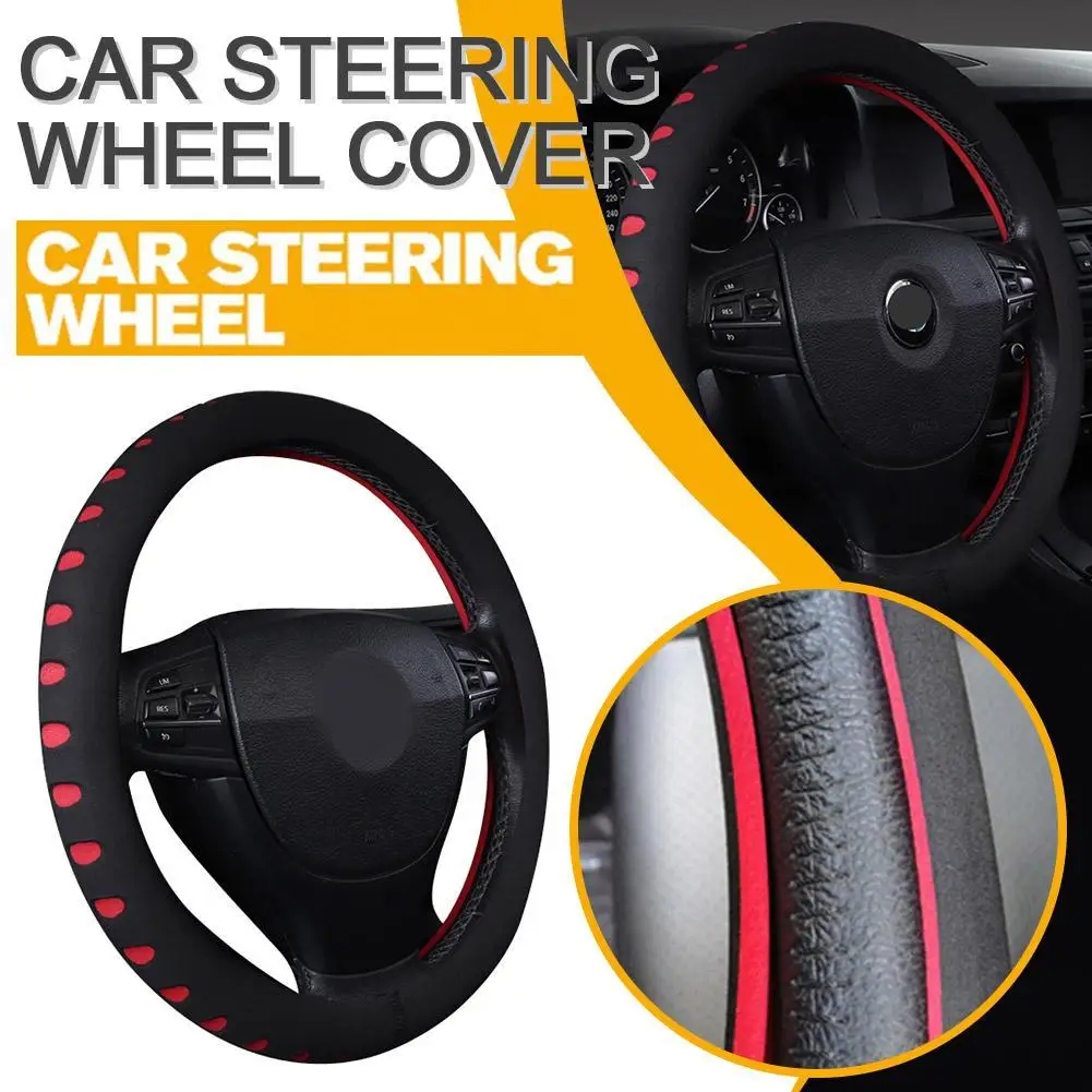 

1pcs Car Steering Wheel Cover 5 Colors New EVA Punching Universal Car Steering Wheel Cover Diameter Automotive Interior