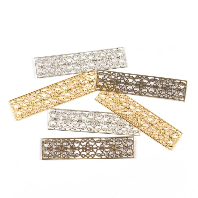 Random Mix Filigree Metal Scrapbook Embellishments