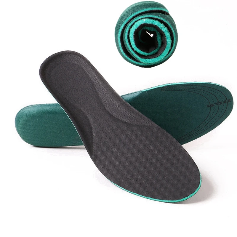 

Foot Care Tool Sports Insoles Damping Absorb Sweat Inserts & Cushions Soft Breathable Deodorant Leather Insoles Unisex 1 Pair