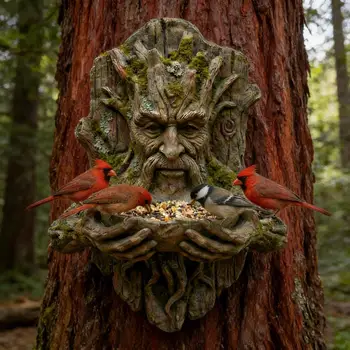 Tree Face Bird Feeder 1