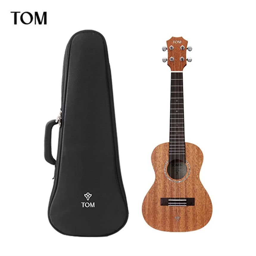 

TOM 21/23/26 Inch Mahogany Ukulele 4 Strings Beginners Musical Instruments With Protective Bag Pick String Mini Guitar For Gift