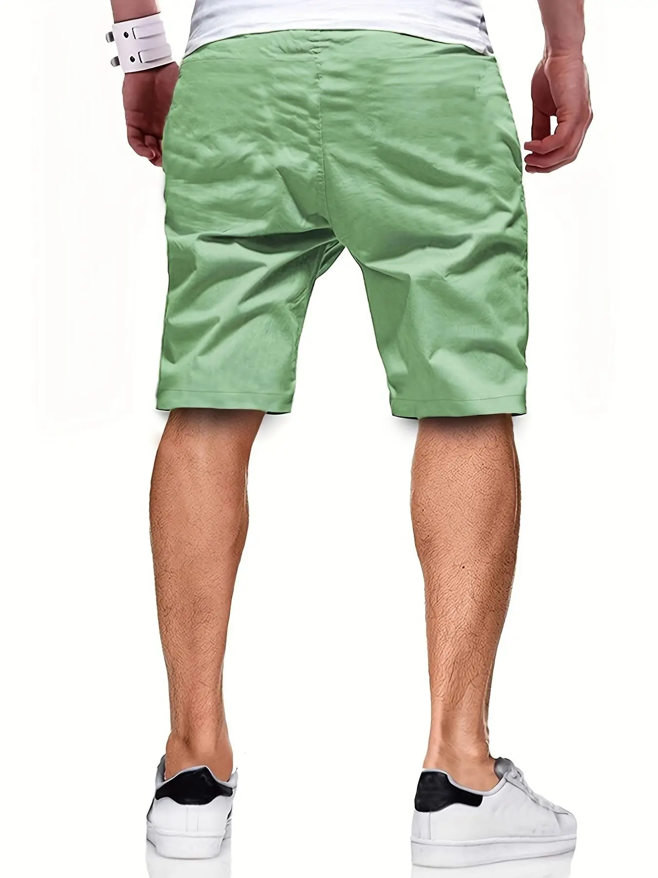 Neue Herren-Freizeitshorts, Bermuda-Shorts, Fitness-Jogging-Shorts, Vintage-Cargoshorts mit elastischem Bund – Detail 26